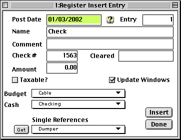 Register Entry - Insert a4 image