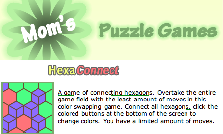 Image of Mom's Hexa Connect page